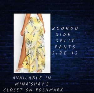 Boohoo sidesplitting leg pants